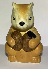 Vintage Ceramic Squirrel Nut Cracker Tool Holder~AS IS