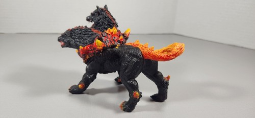 Schleich 2017 Hellhound Cerberus 2 Headed Fire Lava Dog Hound Monster Figur Spielzeug - Bild 7 von 13