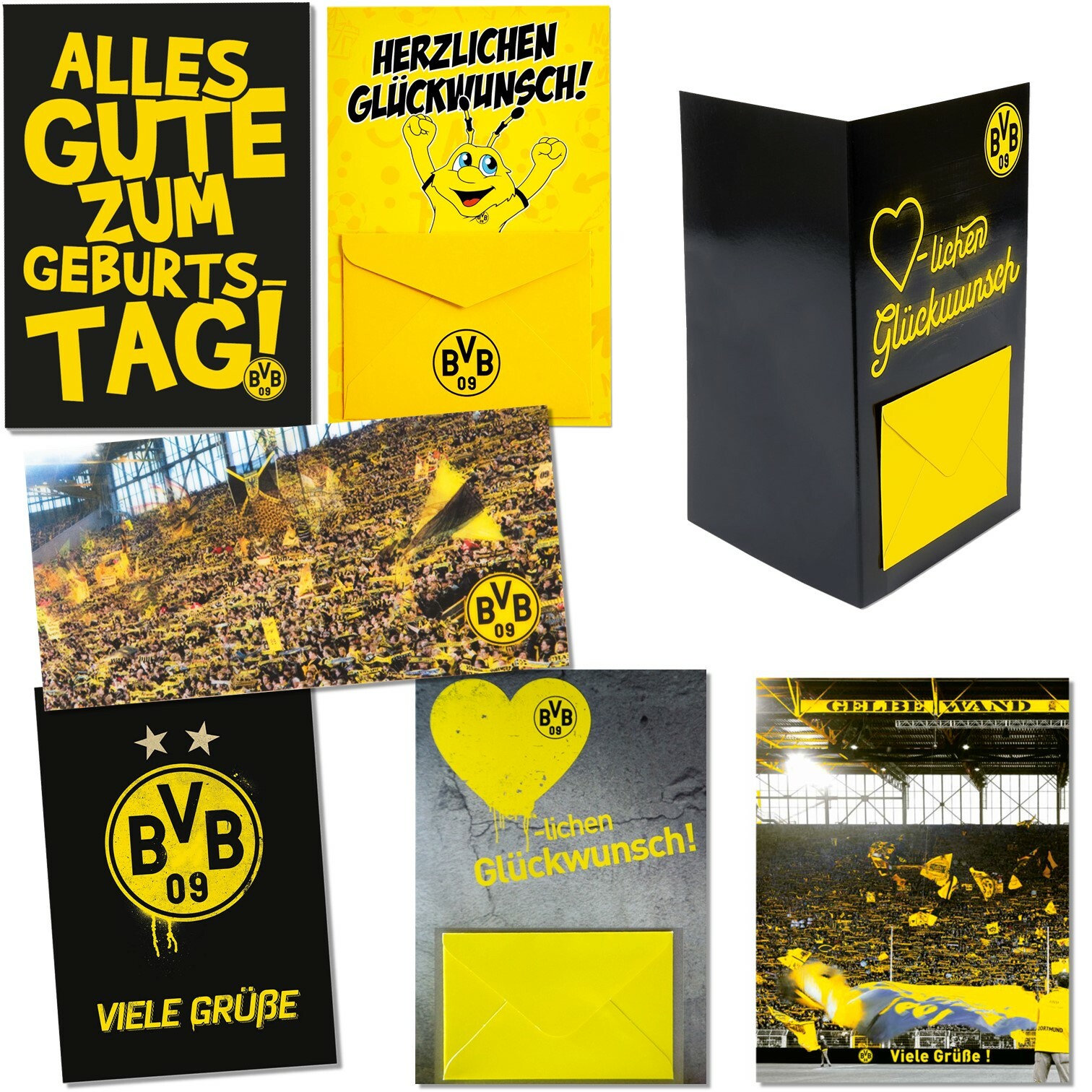Glückwunschkarte BVB Borussia Dortmund Geburtstagskarte Emma Grußkarte Karte 09