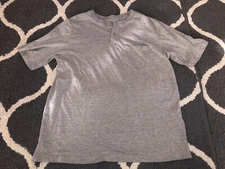 Open Trails Gray Henley T-Shirt Top Medium Men’s Pocket Shirt Short Sleeve