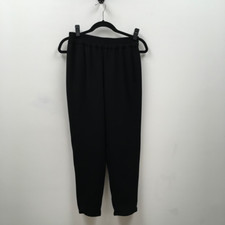 J.Crew Womens Cropped Pants Black Elastic Waist Knit Casual 2