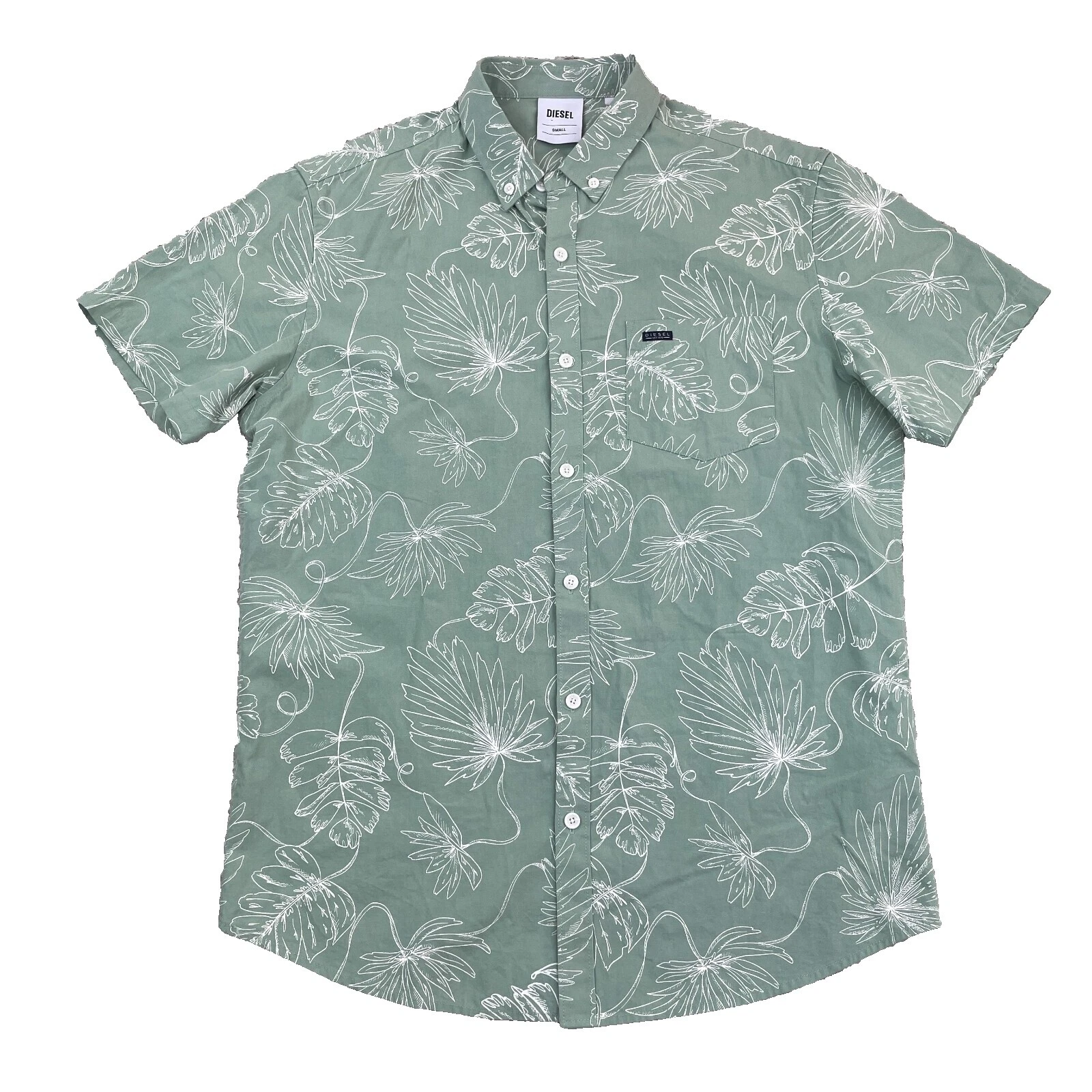 Camisas para hombre informales hawaianas con botones diésel