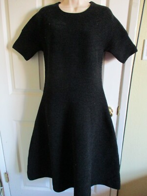 SZ L ESCADA Dulla Jewel Neck Short Sleeve Knit A Line Dress NWT $1570 | eBay SZ L ESCADA Dulla Jewel Neck Short Sleeve Knit A Line Dress NWT $1570 | eBay