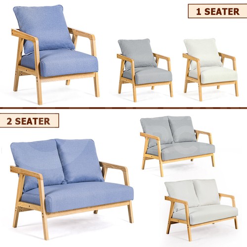 Furb Armchair Lounge Chair Accent Chairs Armchairs Fabric Single / Double Sofa - Picture 11 of 77