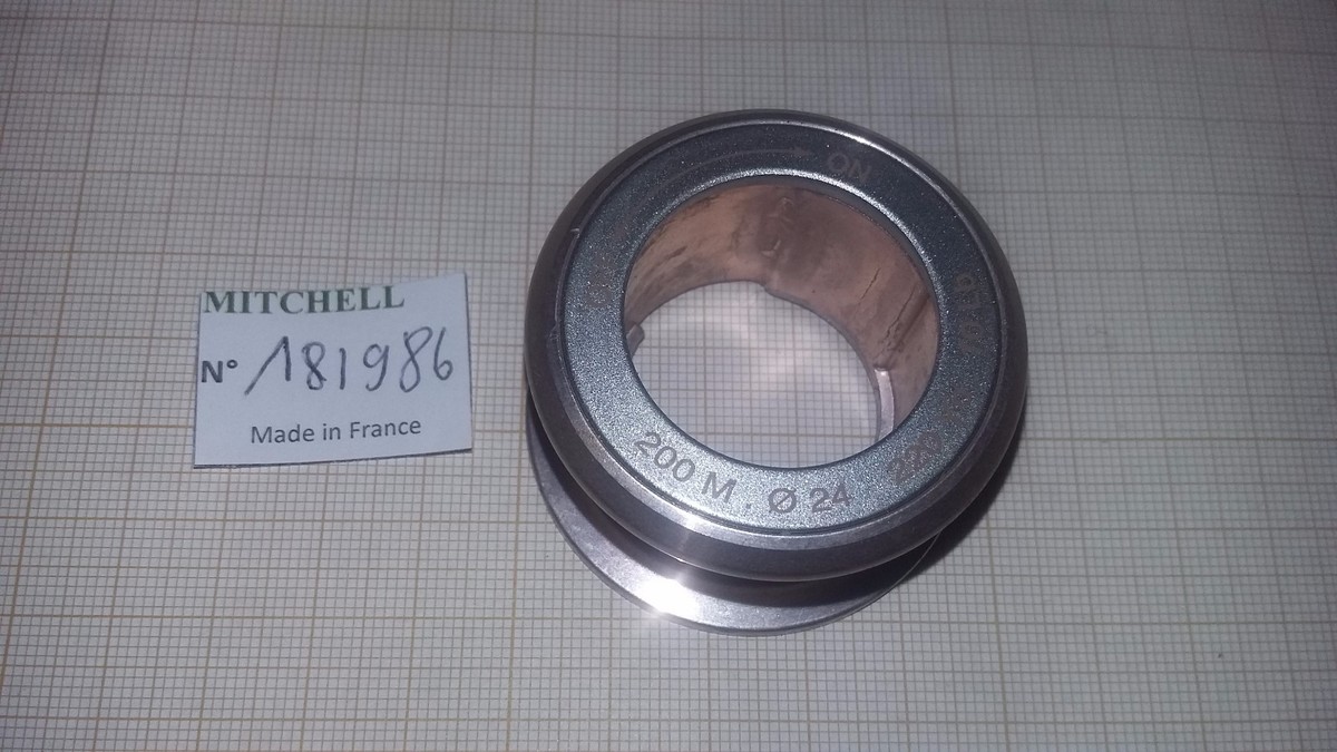 Bobine de rechange pour moulinet à tambour Mitchell 300 Old Rare avec