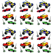 Mrs Grossman's Remote Control Cars Toy Scrapbook Stickers 3 Strips!