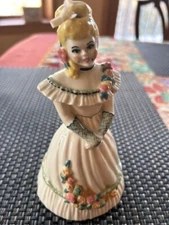Vintage BELL 6.5" Dancing Fancy Lady Girl High Society Southern Belle Blonde