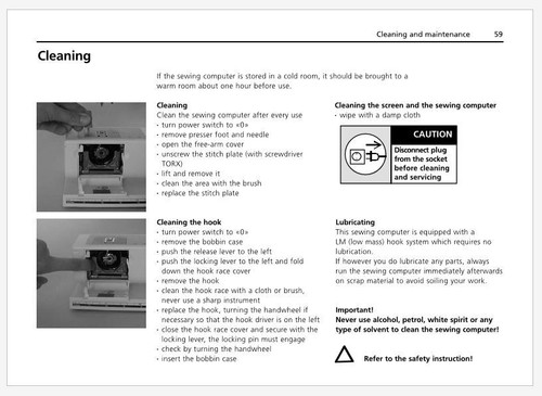 Bernina Activa 135 Manual de instrucciones del operador Impreso Manual Peine encuadernado - Imagen 9 de 9