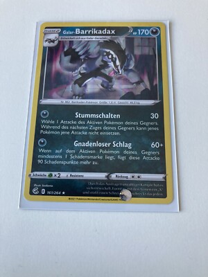 Pokemon Karte Barrikadax Holo 161/264 Fusions Angriff