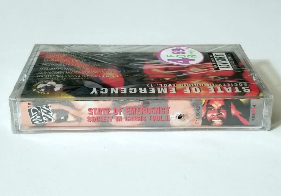 STATE OF EMERGENCY SEALED TAPE 1994 CASSETTE MAD SOUNDS RECORDS RAP PHARCYDE lp - Image 2 of 4