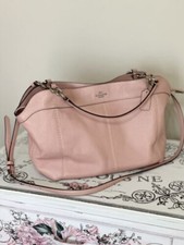 COACH Petal Pink Pebbled Leather Sm Med Lexy Convertible Shoulder Bag F28992 EUC