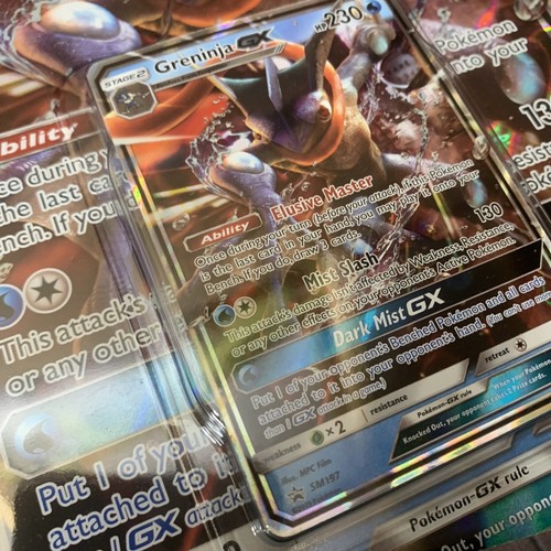 Pokémon Detective Pikachu Greninja GX Custodia File, per Gioco di Carte TCG CCG Sigillato - Foto 3 di 6