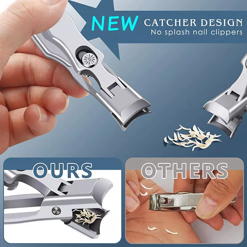 Libiyi Nail Clipper with Catcher Heavy Duty Toenail Clippers for Thick Toenails