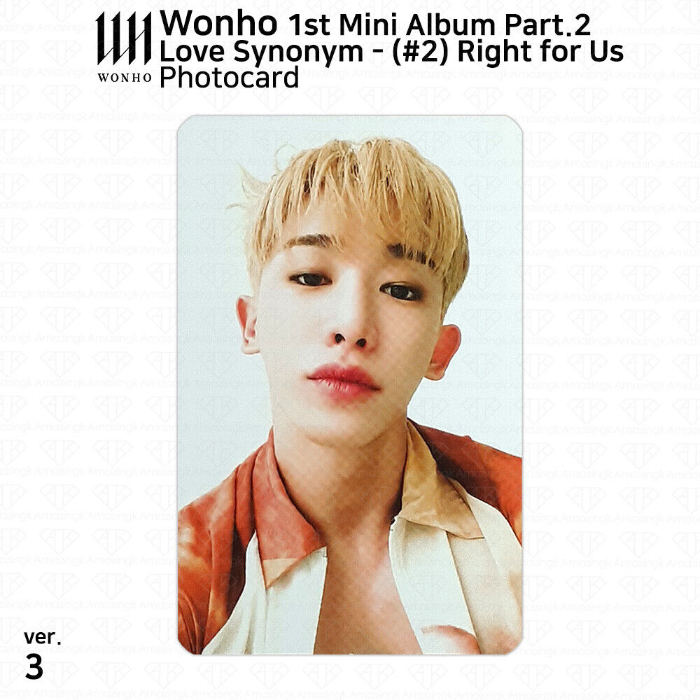 Wonho 1st Mini Album Love Synonym #2 Right for US Official Photocards  Select