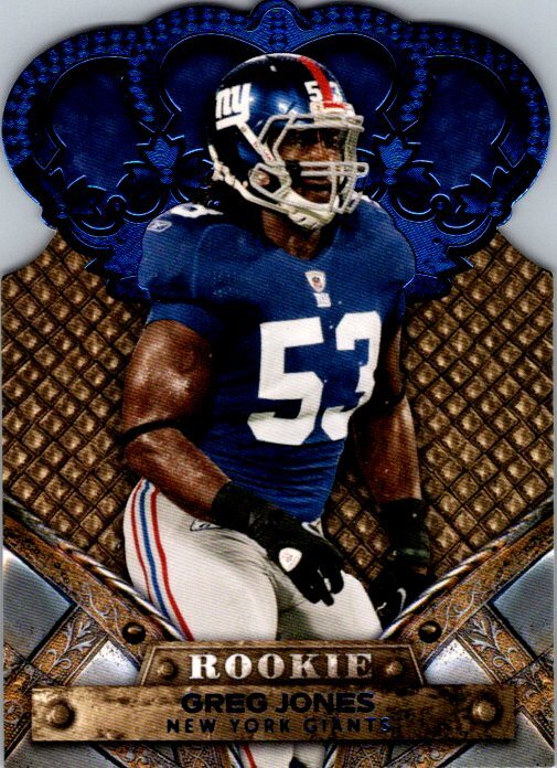 Greg Jones Panini Crown Royale #134 Blue
