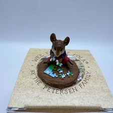 Wee Forest Folk WFF M-320 Puzzled Blue Shirt Red Pants with Box