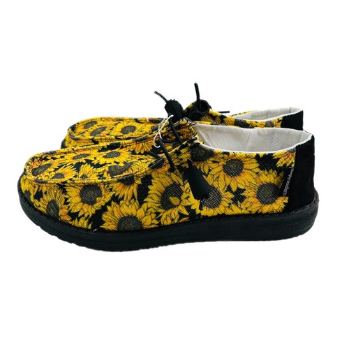 Simply Southern Shoes Size 8 & 9 Sunflowers All Over Print Slip On NWT - Picture 4 of 9