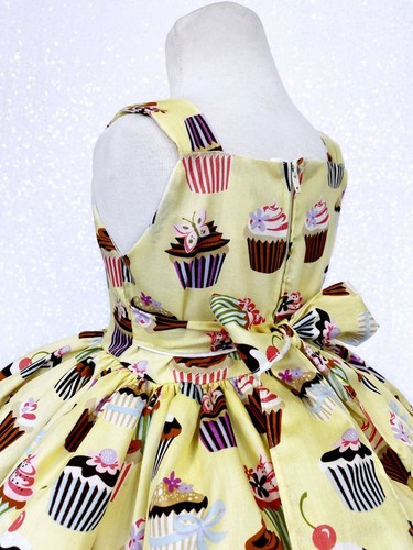 Knee Length Patterned Junior Toddler Dress Spring Summer Birthday Pageant 2 4 6 - Picture 88 of 98
