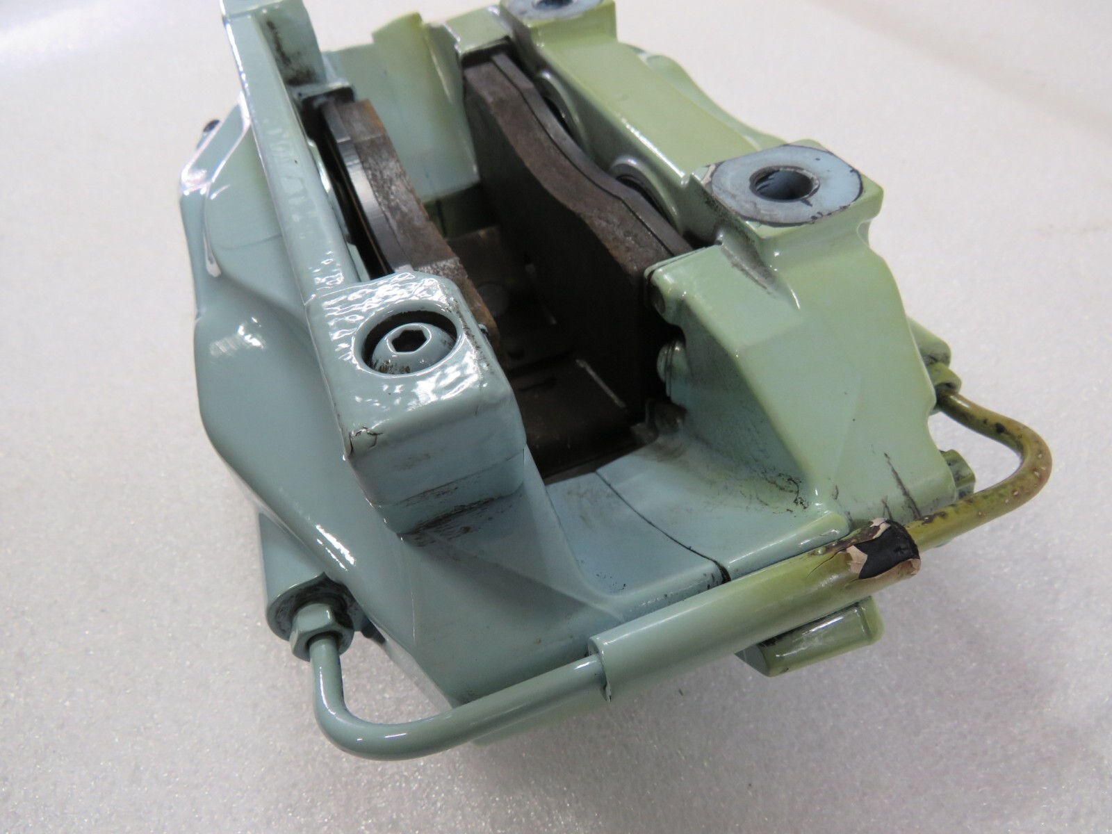 Lamborghini Gallardo, LH, Left, Rear Brake Caliper, Light Blue, Fire Dmg, Used