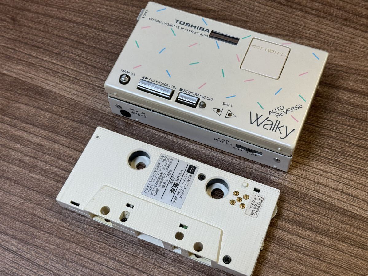 Toshiba Cassette Player Walky KT-AS10 Working Rare JAPAN JP Toshiba Cassette Player Walky KT-AS10 Working Rare JAPAN JP