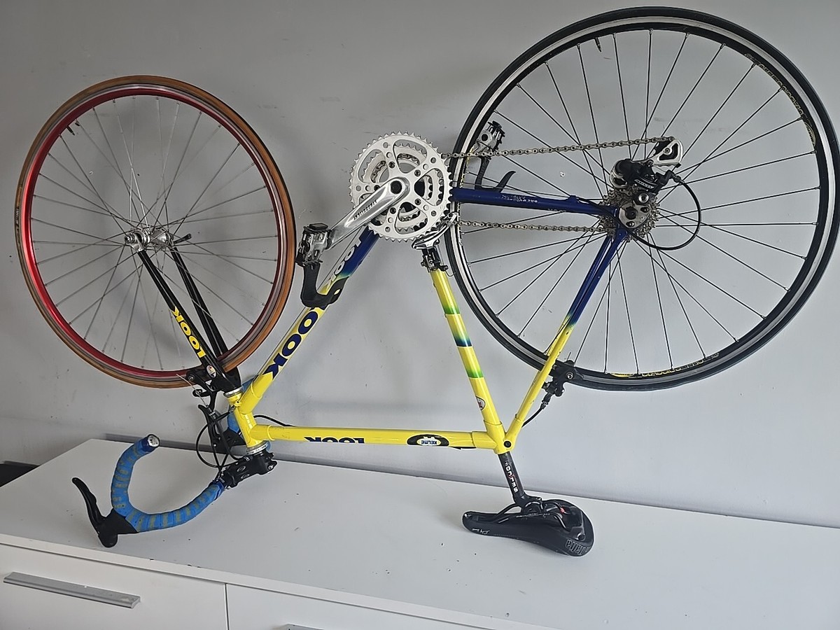 Vélo De Route Look KG281 Carbone / Campagnolo 9v - Cadre 53cm, Roues 700, Jaune