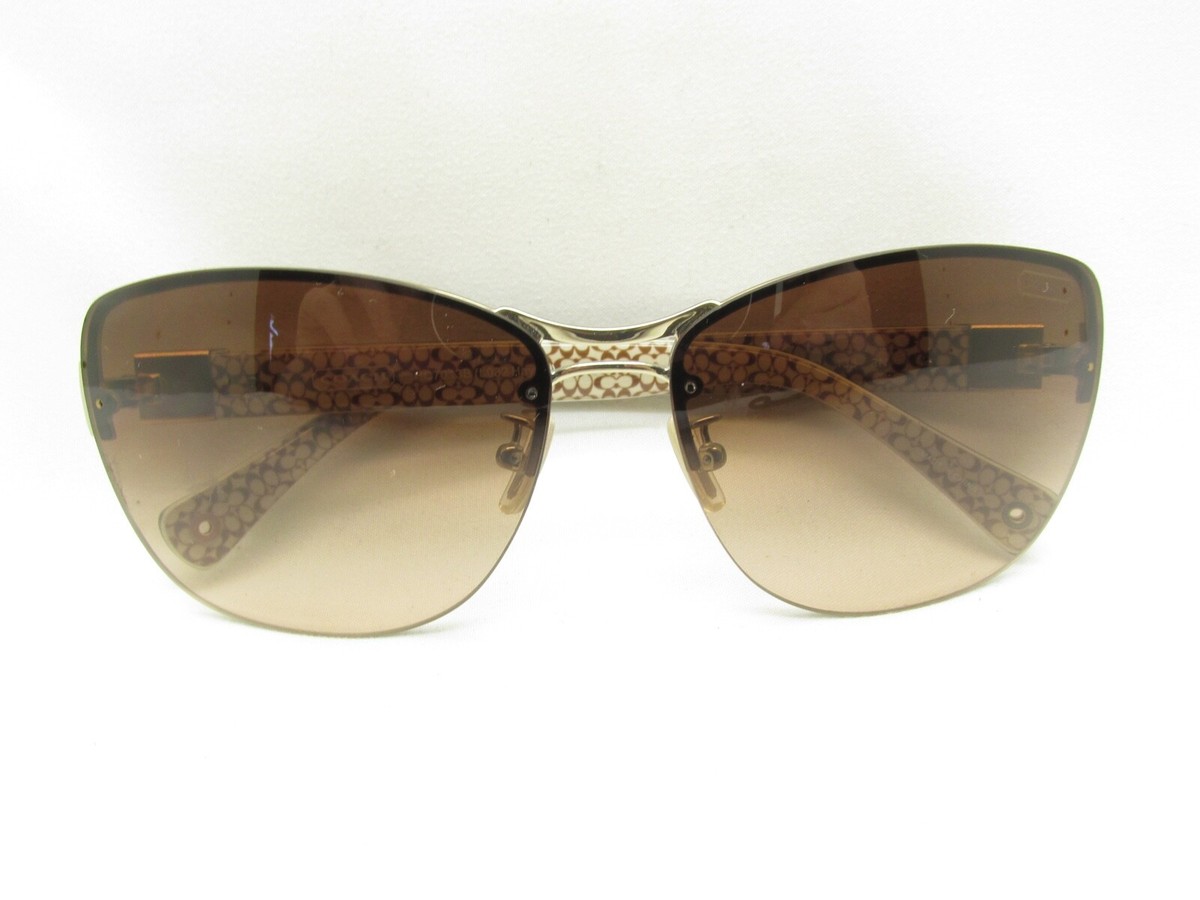 Coach HC7013B Hayley Women’s Designer Sunglasses Dark Silver w/ Case COACH HAYLEY HC7013B GOLD SPOTTY TORTOISE DESIGNER  main image 4