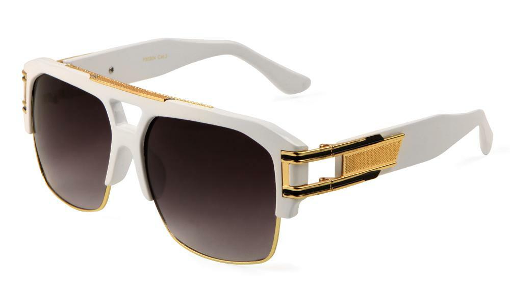 GAZELLE THICK OVERSIZED SQUARE AVIATOR SUNGLASSES RETRO  display picture 1