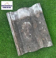 RECLAIMED Redland Regent Concrete Roof Tile - Smooth  Brown (CB9-7YF)