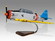 North American T-6 US Navy Desk Wood Airplane New Model Large Scale 1/32