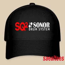 Sonor Drum System SQ2 Black Hat Twill Cap Baseball Cap Size S/M & L/XL