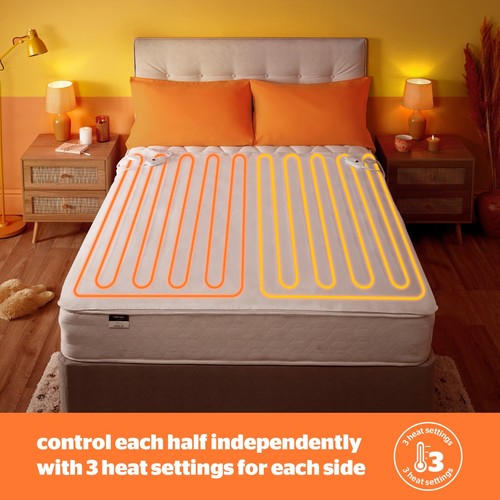 Silentnight Dual Control Electric Blanket Heated Double King Super King Warm - Picture 3 of 11