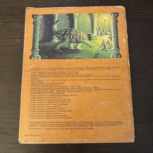 Advanced Dungeons & Dragons Module A3 Assault On The Aerie Of The Slave Lords - Picture 3 of 18