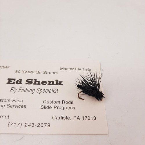 Fliege gebunden von Ed Shenk Letort Cricket mit Visitenkarte und Brief - Bild 3 von 4