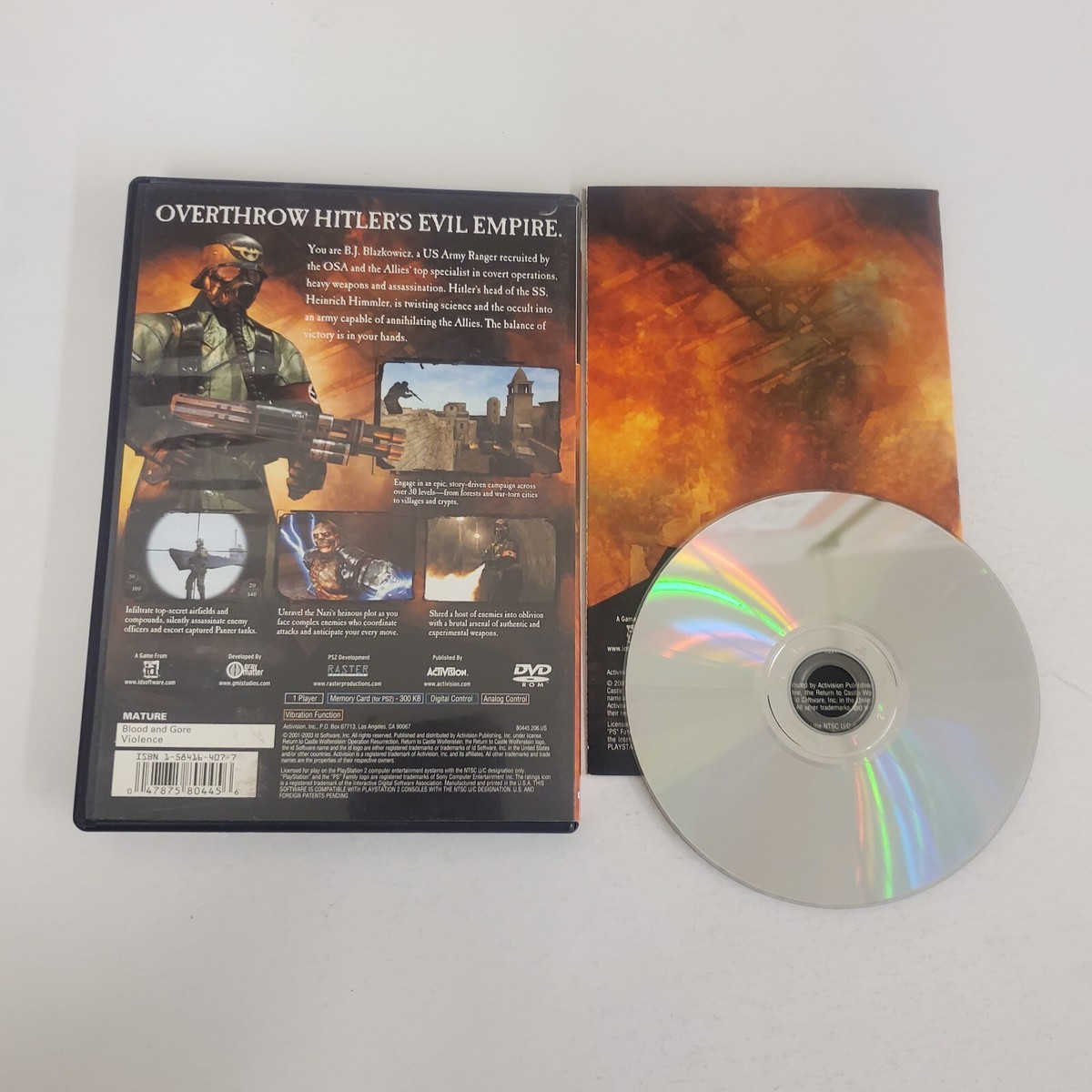Return to Castle Wolfenstein (Sony PlayStation 2, PS2 2003