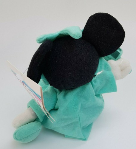 Disney Store Minnie Mouse Lady Liberty Beanie Bean Bag Plush Vintage Retro Parks - Picture 4 of 9