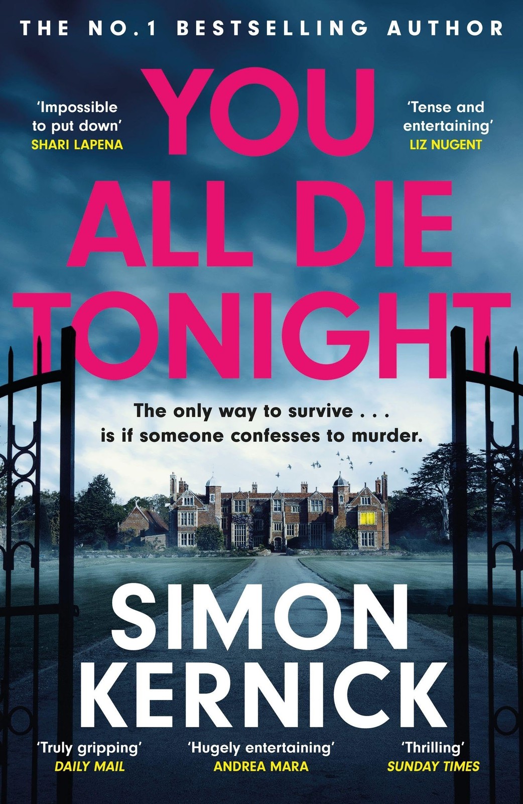 You All Die Tonight by Simon Kernick Mystery Crime Mystery Novel Paperback