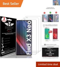 Flexible 3-Pack Full Screen Protector for Oppo Find X3 Neo 5G - Easy Install
