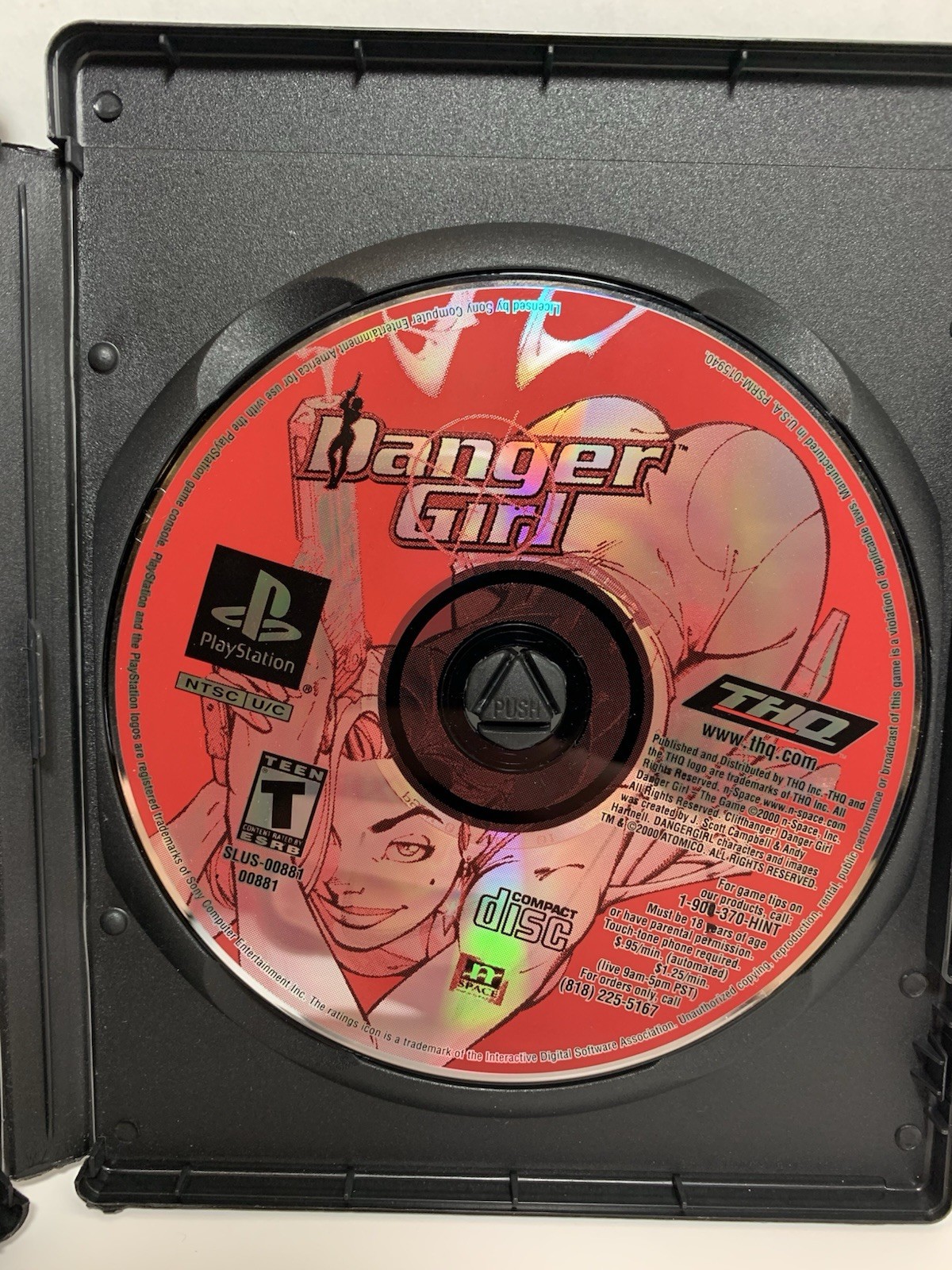 Danger Girl PS1 PlayStation 1 - DISK ONLY - TESTED - Good Shape