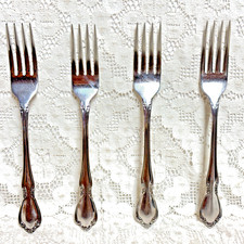Oneida Oneidacraft Chateau Deluxe Dinner Forks Stainless USA Set of 4