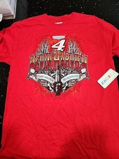 Red Kevin Harvick NASCAR Graphic T Shirt Lg Racing Stewart Haas Racing 