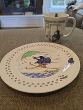 Paddington Bear Cup and Plate Set 1974 Coalport England Bone China