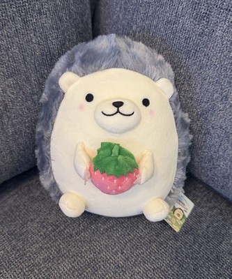  Takashoji Hedgehog Holding Strawberry Plush / Mochi / Limited Edition.