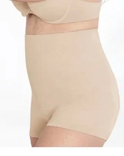 Curveez High Waist Signature Control Shorts Small Nude Shapewear NWT CUR3700