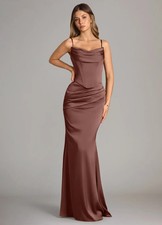Azazie Sorrel Mermaid Strapless Stretch Satin Convertible Dress - No Import Fees