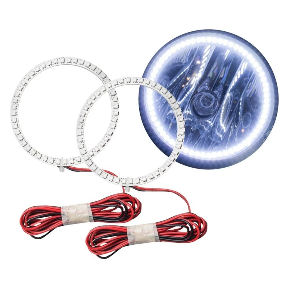 LED Fog Lights Halo Ring Lights Blue For 2004-2012 Nissan Titan Foto 2 de 4