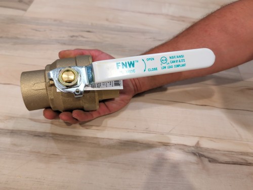 2 Inch Sweat Solder Ball Valve Low Lead Full Port  Brass