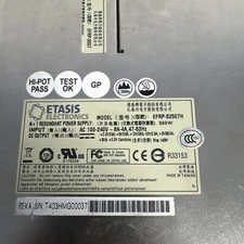 ETASIS EFRP-S2507H Only 1 Piece S507H71 500 WATT REDUNDANT POWER SUPPLIES
