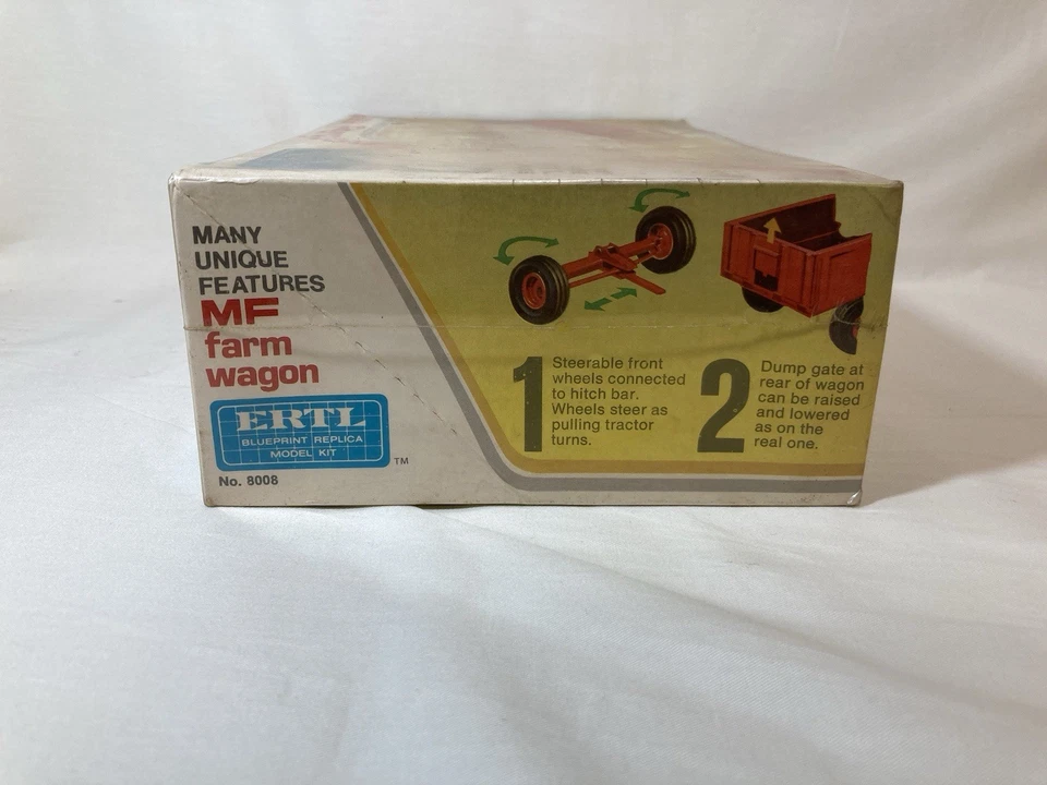 [1855] ERTL Model Kit Massey Ferguson  Farm Wagon Factory Sealed Kit #8008 - Image 4 of 4