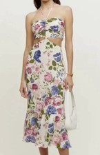 Reformation Womens Riya Dress Donna Multicolor Size 0/2 Size Tag Is Missing