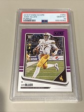 2018 Panini Score Josh Allen Purple RC #350 PSA 10 Rookie Low Pop